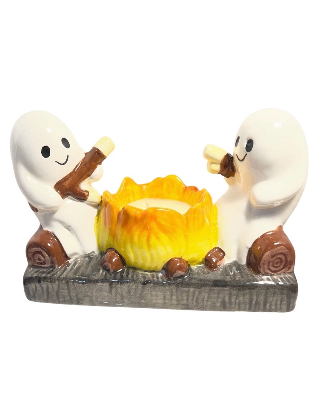 Ghost Roasting Marshmallows on Campfire - NWT **